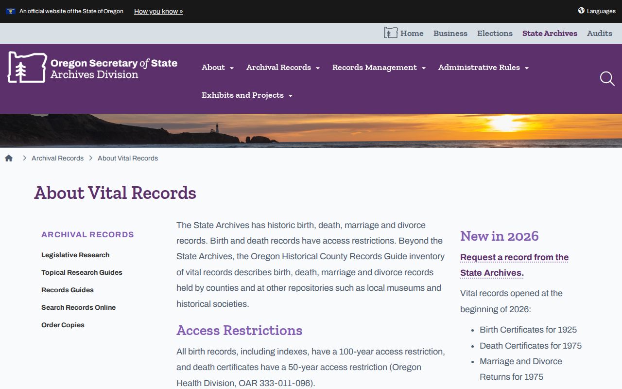 Sherwood city directory family-history research at Oregon State Archives